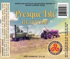 Geaghan Brothers Brewing Company Presque Isle Blonde