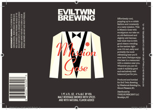 Evil Twin Brewing Mission Gose