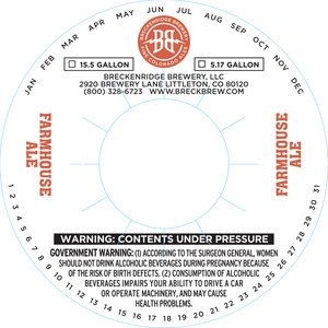 Breckenridge Brewery Farmhouse Ale