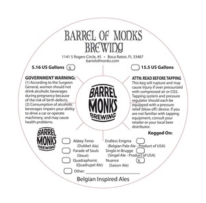 Barrel Of Monks Brewing Nuance