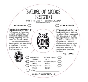 Barrel Of Monks Brewing Parade Of Souls