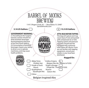 Barrel Of Monks Brewing Endless Enigma March 2015