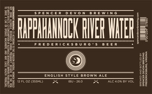 Spencer Devon Brewing Rappahannock River Water March 2015