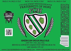 College Street Fraternity Of Hops March 2015
