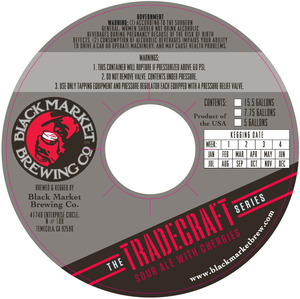 Black Market Brewing Co Tradecraft Sour Ale With Cherries