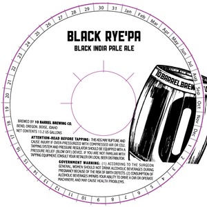 10 Barrel Brewing Co. Black Rye'pa March 2015