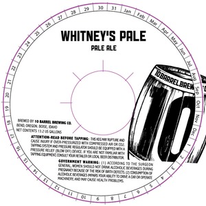 10 Barrel Brewing Co. Whitney's Pale March 2015