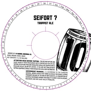 10 Barrel Brewing Co. Seifort 7 Trappist