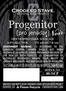 Crooked Stave Artisan Beer Project Progenitor Noir March 2015
