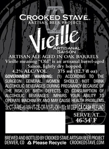 Crooked Stave Artisan Beer Project Vieille March 2015