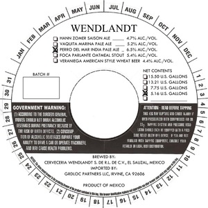 Wendlandt Perro Del Mar India Pale Ale March 2015