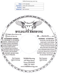 Widlife Brewing Black Eye IPA