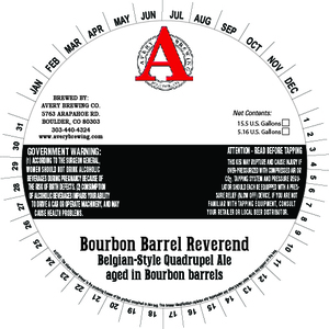 Avery Brewing Company Bourbon Barrel Reverend