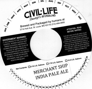 The Civil Life Brewing Co The Merchant Ship March 2015