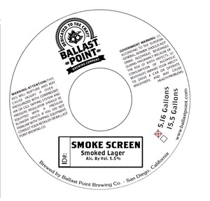 Ballast Point Smoke Screen March 2015
