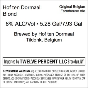 Hof Ten Dormaal Blond March 2015