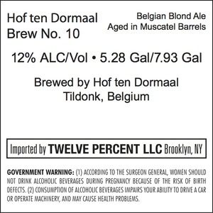 Hof Ten Dormaal Brew No. 10