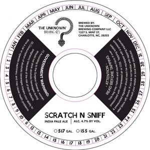 The Unknown Brewing Company Scratch N Sniff