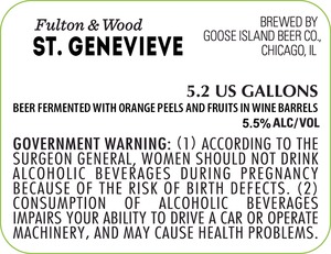 Goose Island Beer Co. St. Genevieve