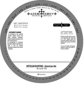Adroit Theory Brewing Company Ortolan Bunting
