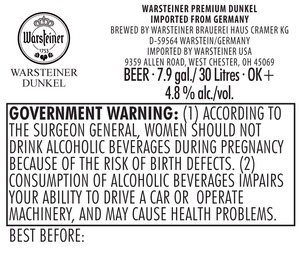 Warsteiner Premium Dunkel March 2015