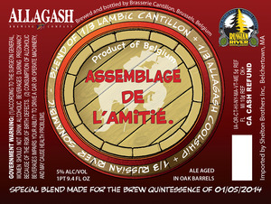 Brasserie Cantillon Assemblage De L'amite