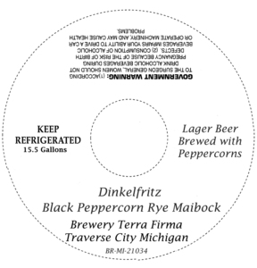 Dinkelfritz Black Peppercorn Rye Maibock