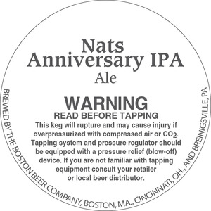 Nats Anniversary Ipa March 2015