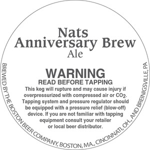 Nats Anniversary Brew March 2015