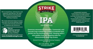 Strike Brewing Co IPA March 2015