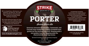 Strike Brewing Co Porter