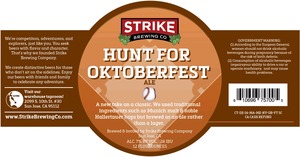 Strike Brewing Co Hunt For Oktoberfest