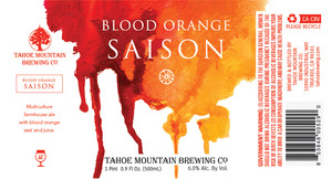 Tahoe Mountain Brewing Co. Blood Orange Saison