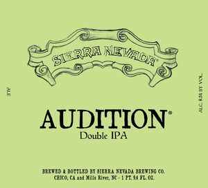 Sierra Nevada Audition Double IPA March 2015