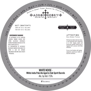 Adroit Theory Brewing Company White Noise April 2015