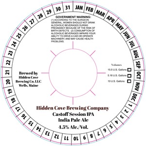 Hidden Cove Brewing Co. Castoff March 2015