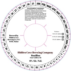 Hidden Cove Brewing Co. Bouillon March 2015