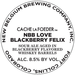 New Belgium Brewing Company, Inc. Nbb Love Blackberry Felix