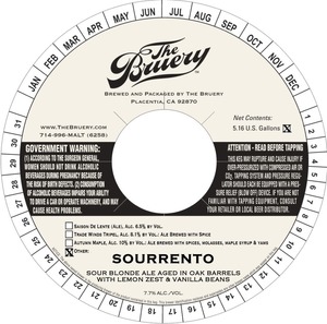 The Bruery Sourrento March 2015