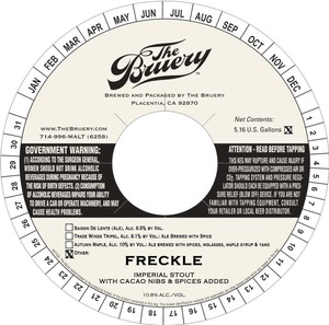 The Bruery Freckle March 2015
