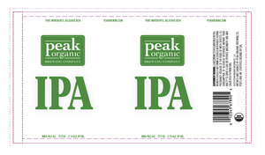 Peak Organic India Pale Ale March 2015