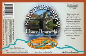 Pennesseewassee Bolster's Brew Honey Brown Ale March 2015