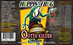 Hoppin' Frog Liquor Barrel Aged Outta Kilter April 2015