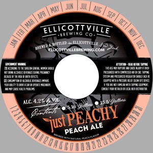 Ellicottville Brewing Company Just Peachy Peach Ale