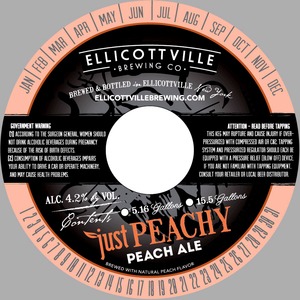 Ellicottville Brewing Company Just Peachy Peach Ale