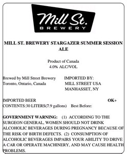 Mill St. Brewery Mill St. Brewery Stargazer