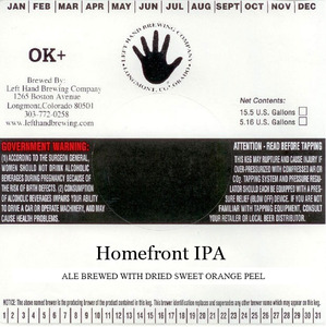 Left Hand Brewing Company Homefront