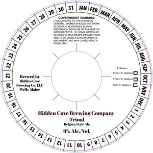 Hidden Cove Brewing Co. Trinal March 2015