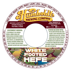 Humboldt Brewing Company White Footed Hefe