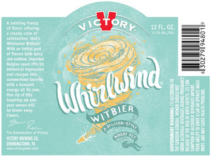 Victory Whirlwind Witbier March 2015